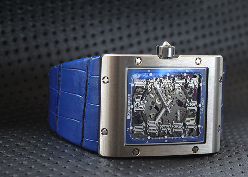 リシャールミル - オートマティック エクストラフラット | RICHARD MILLE | RM016 | TI スケルトン文字盤 自動巻き レザー | 中古 |