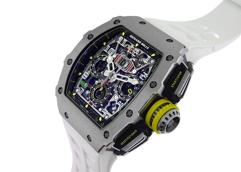 リシャールミル - オートマティック フライバック クロノグラフ | RICHARD MILLE | RM11-03 | TI スケルトン文字盤 自動巻き ラバー | 中古 |
