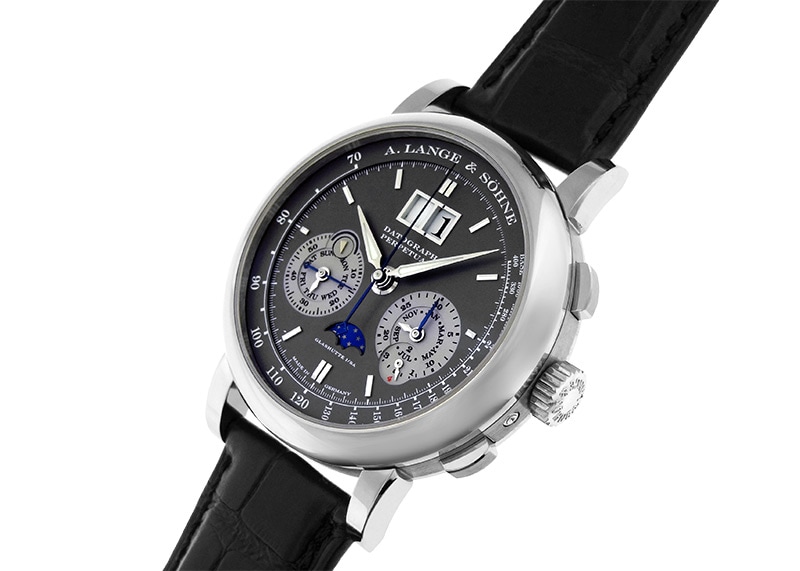 A.ランゲ&ゾーネ -ダトグラフ パーペチュアル | A.LANGE&SOHNE | 410.038E(LS4103AB) | WG グレー文字盤 手巻き レザー | 中古 |