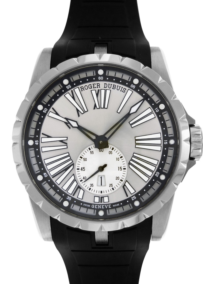 ロジェデュブイ - エクスカリバー45 オートマティック | ROGER DUBUIS | RDDBEX0714 | TI シルバー文字盤 自動巻き ラバー | 15本限定 | 中古 |