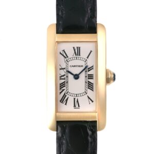 カルティエ - タンクアメリカン | CARTIER | W2601556 | SM YG 白文字盤 クォーツ レザー | 中古 |