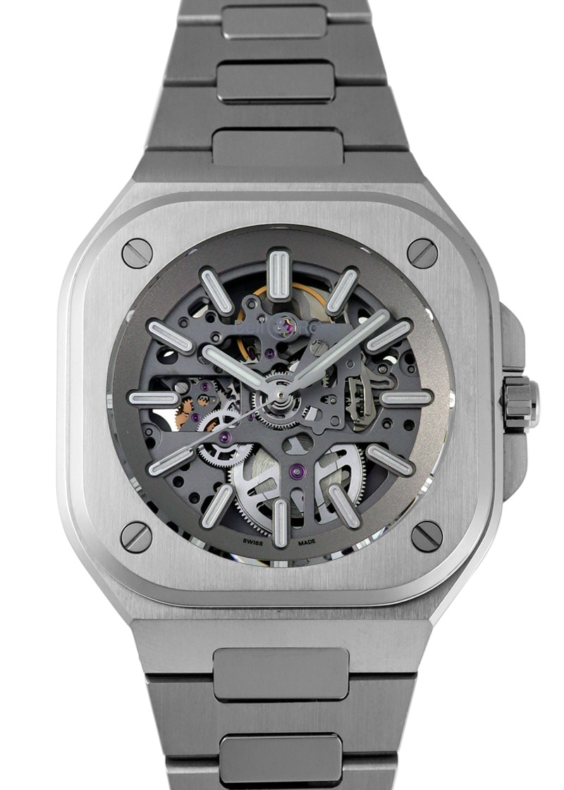 ベル&ロス - BR05 スケルトン | BELL&ROSS | BR05A-GR-SK-ST/SST | SS スケルトン文字盤 自動巻き ブレスレット | 中古 |