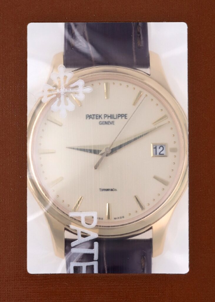 パテックフィリップ - カラトラバ Tiffany Wネーム | PATEK PHILIPPE | 5227J-001 | YG アイボリー文字盤 自動巻き レザー | レストア | 中古 |