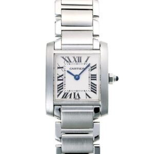 カルティエ - タンクフランセーズ | CARTIER | W51008Q3 | SM SS 白文字盤 クォーツ ブレスレット | 中古 |