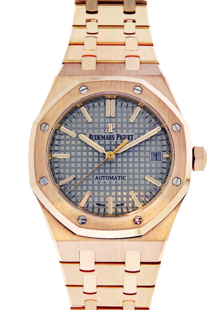 オーデマピゲ - ロイヤルオーク | AUDEMARS PIGUET | 15450OR.OO.1256OR.01 | PG グレー文字盤 自動巻き ブレスレット | 中古 |