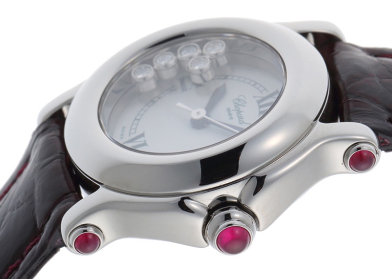 ショパール - ハッピースポーツ | CHOPARD | 27/8245-21 | SS 白文字盤 クォーツ レザー | 中古 |
