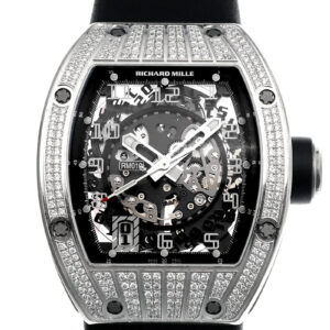 リシャールミル - ダイヤモンドベゼル | RICHARD MILLE | RM010 | WG スケルトン 自動巻き レザー | 委託品 | 中古 |