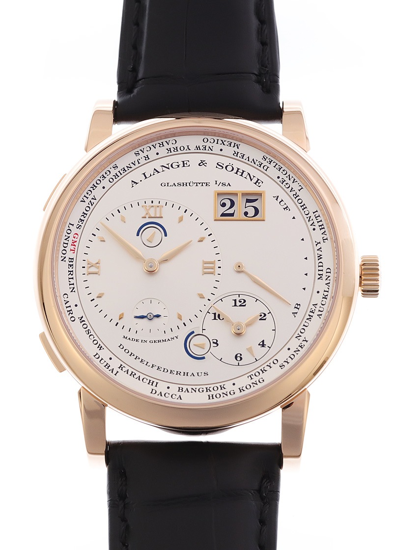 A.ランゲ&ゾーネ - ランゲ1 タイムゾーン | A.LANGE&SOHNE | 116.032(LS1164AD) | PG シルバー文字盤 手巻き レザー | 中古