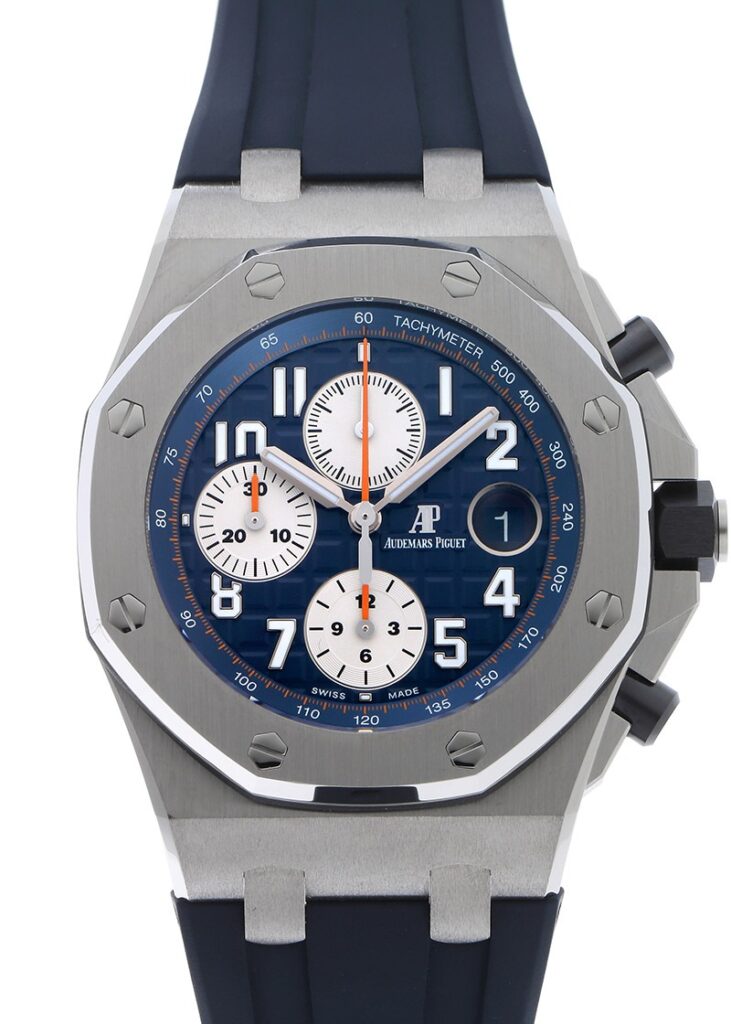 オーデマピゲ - ロイヤルオーク オフショア クロノグラフ | AUDEMARS PIGUET | 26470ST.OO.A027CA.01 | SS ブルー文字盤 自動巻き ラバー | 中古 |