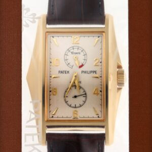 パテックフィリップ - ゴンドーロ | PATEK PHILIPPE | 5100J-001 | 10DAYS ミレニアム YG シルバー文字盤 手巻き レザー | レストア | 中古 |