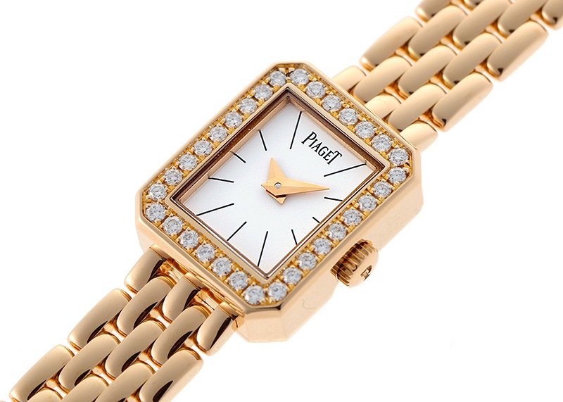 ピアジェ - ミニ プロトコール ダイヤモンドベゼル | PIAGET | G0A35511(P10691) | PG 白文字盤 クォーツ ブレスレット | 中古 |
