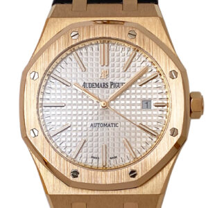 オーデマピゲ - ロイヤルオーク | AUDEMARS PIGUET | 15400OR.OO.D088CR.01 | PG シルバー文字盤 自動巻き レザー | 委託品 | 中古 |