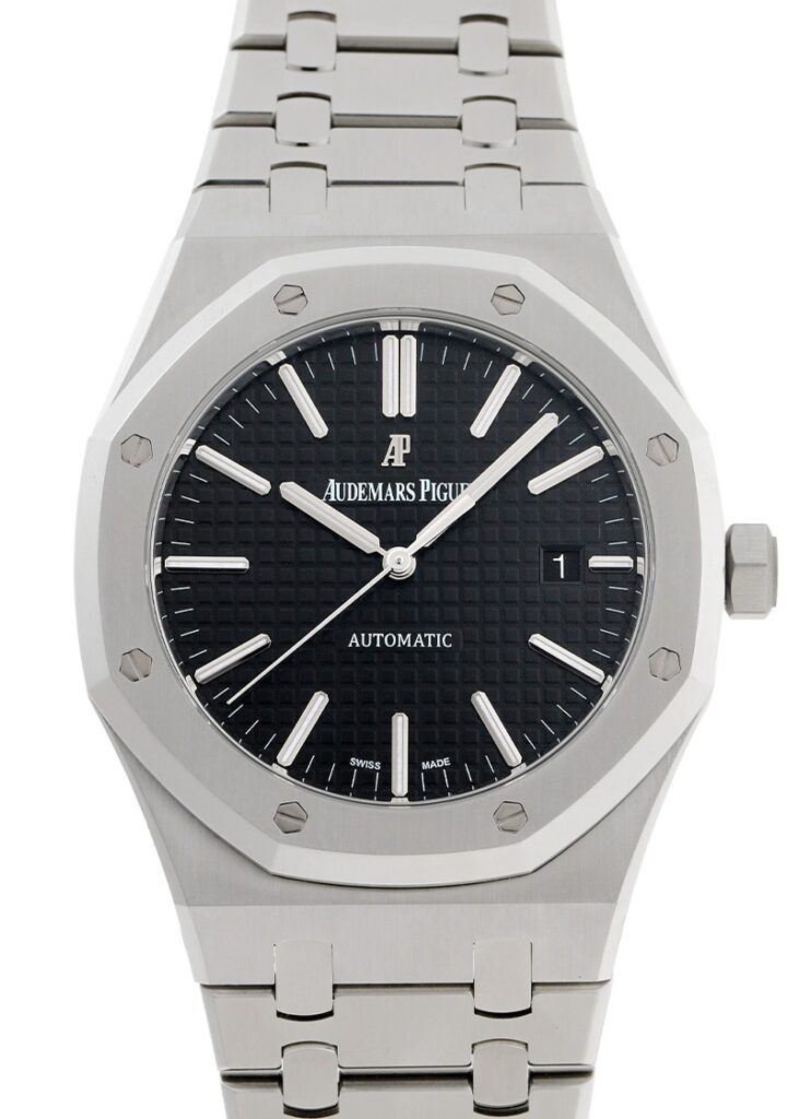 オーデマピゲ - ロイヤルオーク | AUDEMARS PIGUET | 15400ST.OO.1220ST.01 | SS 黒文字盤 自動巻き ブレスレット | 中古 |