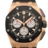 コピーオーデマピゲ - ロイヤルオークオフショア クロノグラフ | AUDEMARS PIGUET | 26420RO.OO.A002CA.01 | PG＆CE 黒文字盤 自動巻き ラバー | 未使用品 |