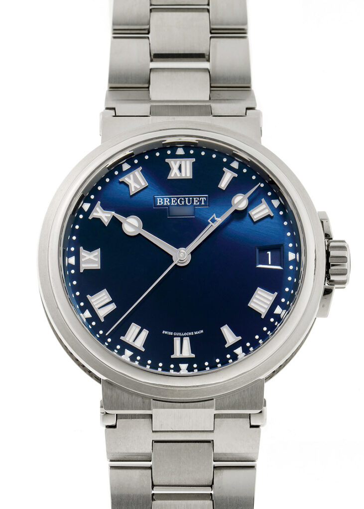 ブレゲ - マリーン | BREGUET | 5517TI/Y1/TZ0 | TI ブルー文字盤 自動巻き ブレスレット | 中古 |