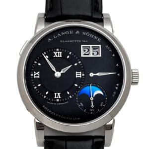 A.ランゲ＆ゾーネ - ランゲ1 ムーンフェイズ | A.LANGE & SOHNE | 192.029 (LS1923AG) | WG 黒文字盤 手巻き レザー | 中古 |
