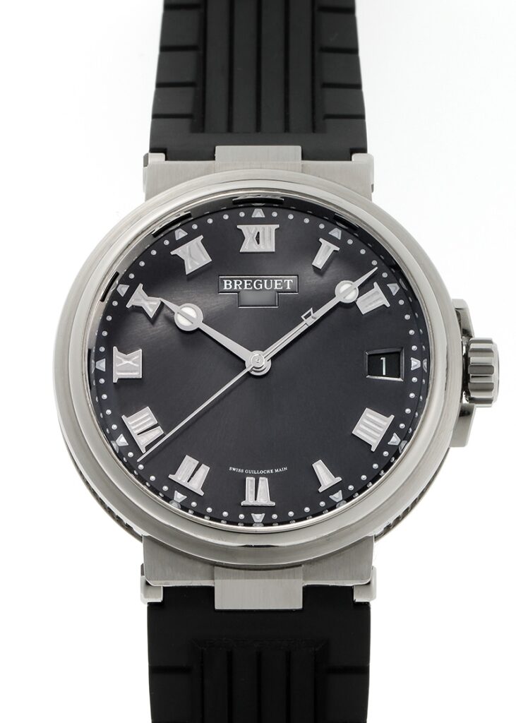 ブレゲ - マリーン | BREGUET | 5517TI/G2/5ZU | TI グレー文字盤 自動巻き ラバー | 中古 |
