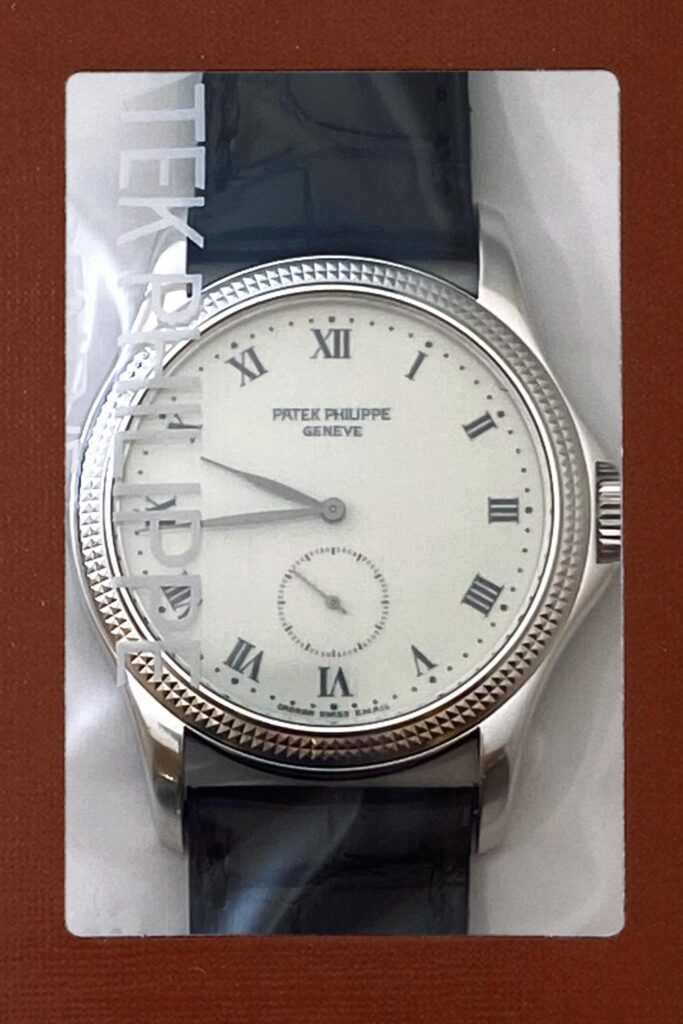 パテックフィリップ - カラトラバ | PATEK PHILIPPE | 5115G-001 | WG エナメル文字盤 手巻き レザー | レストア | 中古 |