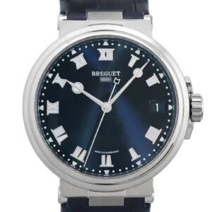 ブレゲ - マリーン | Breguet | 5517TI/Y1/9ZU | TI ブルー文字盤 自動巻き レザー |