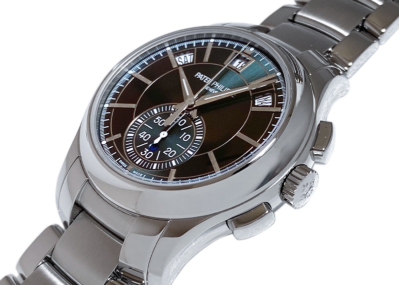 パテックフィリップ - アニュアルカレンダー クロノグラフ | PATEK PHILIPPE | 5905/1A-001 | SS グリーン文字盤 自動巻き ブレスレット | 中古 |