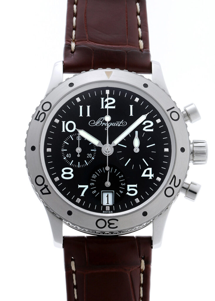 ブレゲ - トランスアトランティック | BREGUET | 3820ST/H2/9W6 | SS 黒文字盤 自動巻き レザー | 中古 |