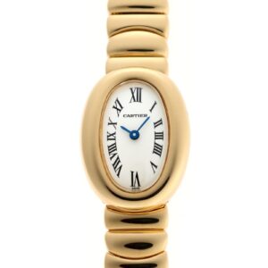カルティエ - ミニ ベニュワール | CARTIER | W1510956 | YG シルバー文字盤 クォーツ ブレスレット | 中古 |