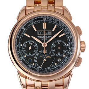 パテックフィリップ - パーペチュアルカレンダー クロノグラフ | PATEK PHILIPPE | 5270/1R-001 | RG 黒文字盤 手巻き ブレスレット | 委託品 | 未使用品 |