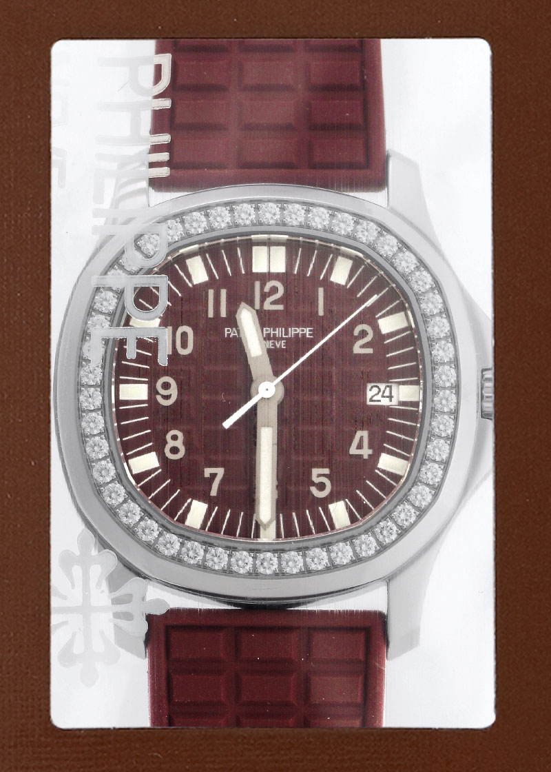 パテックフィリップ - アクアノート ルーチェ | PATEK PHILIPPE | 5067A-010 | SS ボルドー文字盤 クォーツ ラバー | レストア | 中古