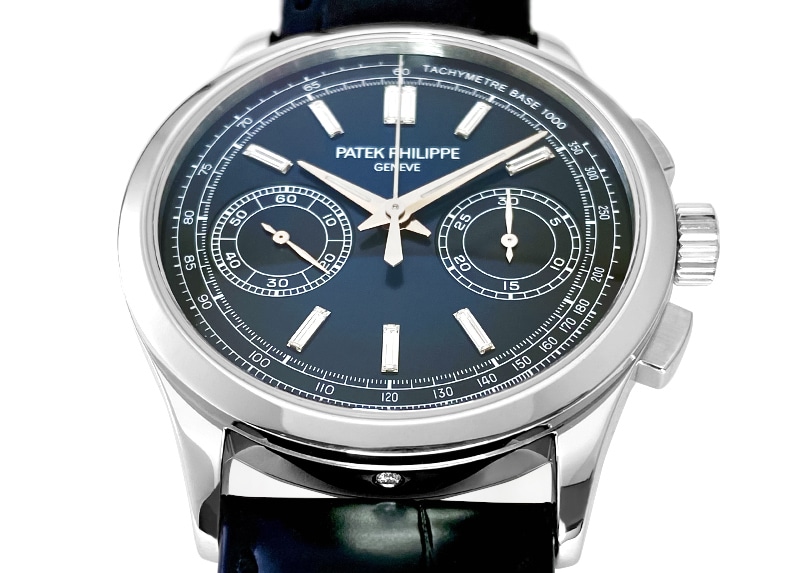 パテックフィリップ - コンプリケーション クロノグラフ | PATEK PHILIPPE | 5170P-001 | PT ブルー/ダイヤ文字盤 手巻き レザー | 委託品 | 中古