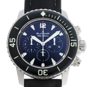 ブランパン - フィフティ ファゾムス フライバック クロノグラフ | BLANCPAIN | 5085F-1130-52B | SS 黒文字盤 自動巻き ラバーファブリック | 未使用品