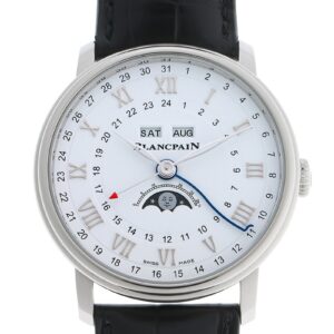 ブランパン - ヴィルレ コンプリートカレンダー GMT | BLANCPAIN | 6676-1127-55B | SS 白文字盤 自動巻き レザー | 未使用品