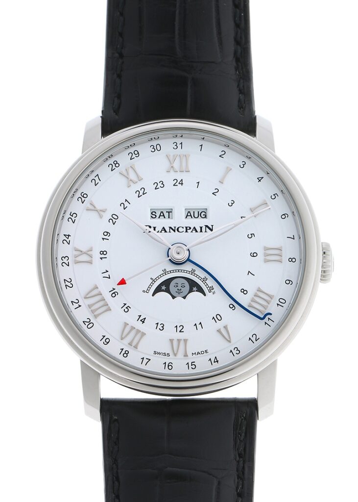 ブランパン - ヴィルレ コンプリートカレンダー GMT | BLANCPAIN | 6676-1127-55B | SS 白文字盤 自動巻き レザー | 未使用品