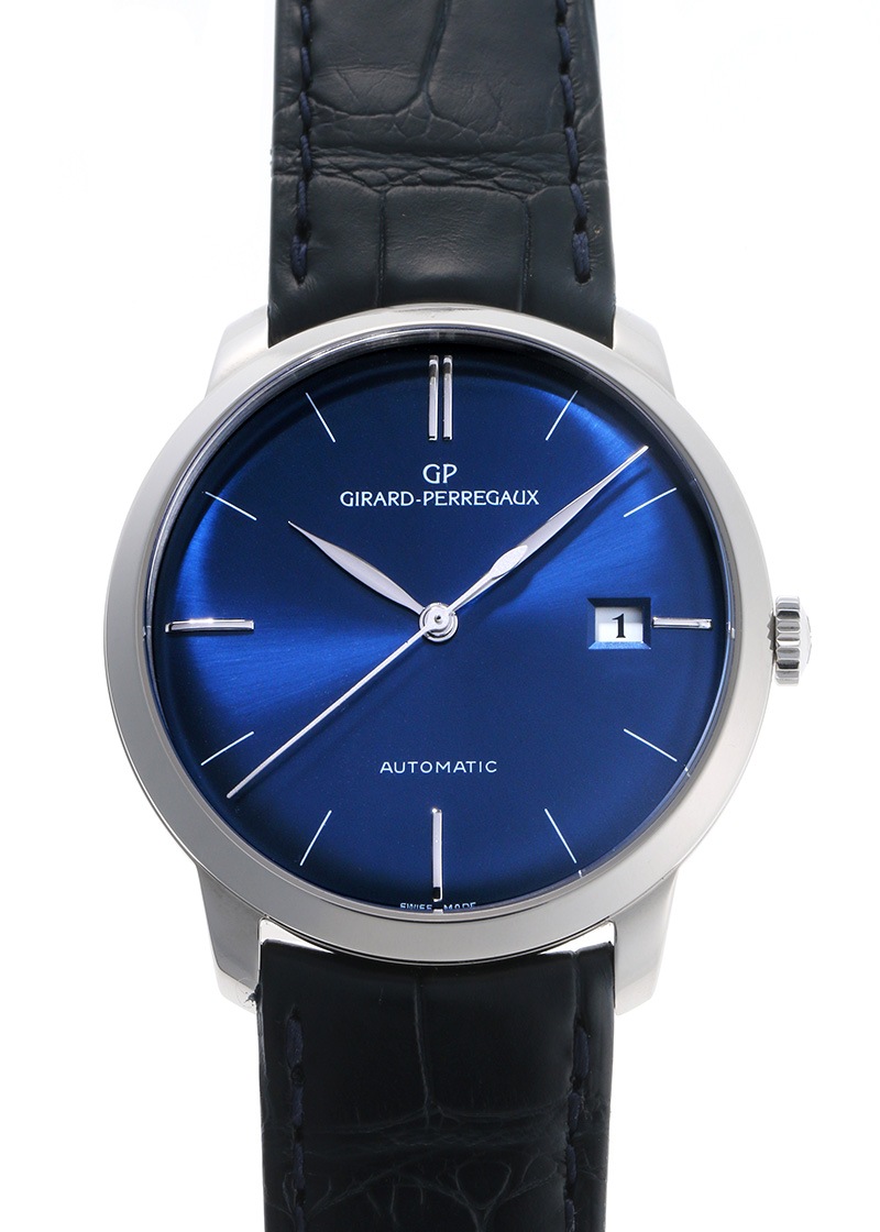 ジラールペルゴ - 1966 クラシック | GIRARD-PERREGAUX | 49525-79-431 | パラジウム ブルー文字盤 自動巻き レザー | 中古
