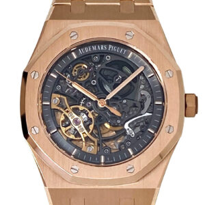 オーデマピゲ - ロイヤルオーク ダブルバランスホイール オープンワーク | AUDEMARS PIGUET | 15407OR.OO.1220OR.01 | PG スケルトン文字盤 自動巻き ブレスレット | 中古