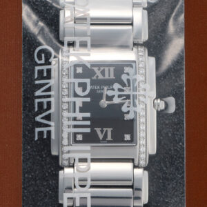 パテックフィリップ - Twenty-4 | PATEK PHILIPPE | 4910/10A-001 | SS 黒文字盤 クォーツ ブレスレット | レストア | 中古