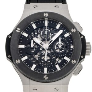ウブロ - ビッグバン アエロバン スチールセラミック | HUBLOT | 311.SM.1170.GR | SS スケルトン文字盤 自動巻き ラバーアリゲーター | 中古