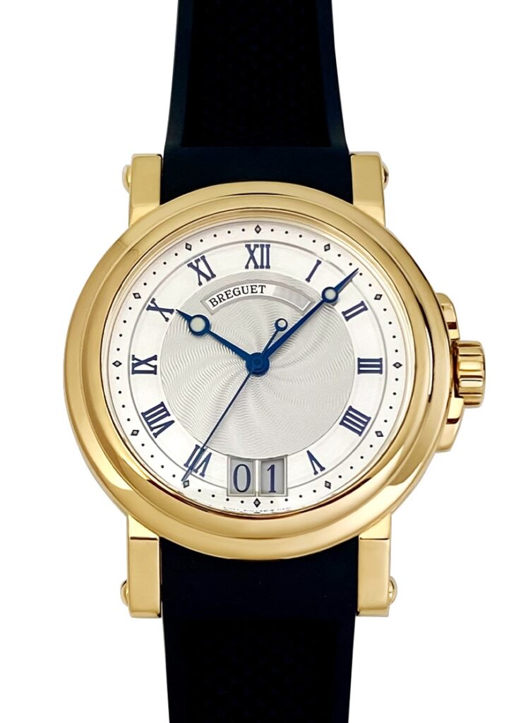 ブレゲ - マリーン II ラージデイト | BREGUET | 5817BA/12/9V8 | YG シルバー文字盤 自動巻き ラバー | 中古