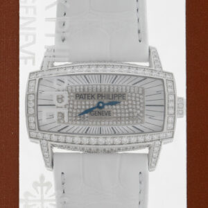 パテックフィリップ - ゴンドーロ ジェンマ ケースダイヤ | PATEK PHILIPPE | 4982G-001 | WG ホワイトシェル文字盤 クォーツ レザー | 中古