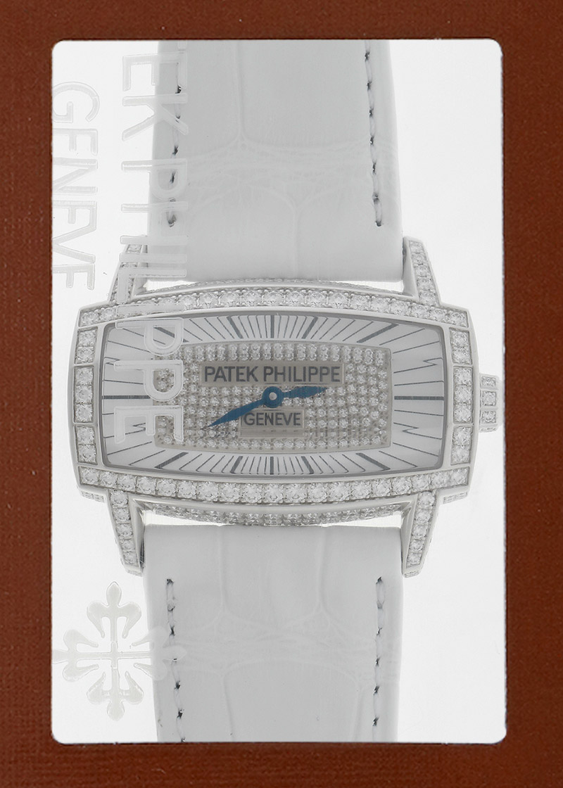 パテックフィリップ - ゴンドーロ ジェンマ ケースダイヤ | PATEK PHILIPPE | 4982G-001 | WG ホワイトシェル文字盤 クォーツ レザー | 中古