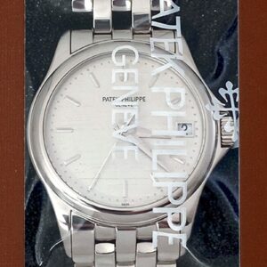 パテックフィリップ - カラトラバ | PATEK PHILIPPE | 5127/1G-001 | WG シルバー文字盤 自動巻き ブレスレット | レストア