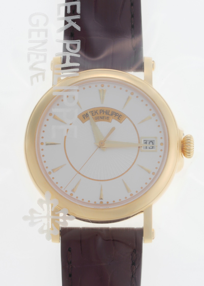 パテックフィリップ - カラトラバ オフィサー | PATEK PHILIPPE | 5153J-001 | YG シルバー文字盤 自動巻き レザー | レストア