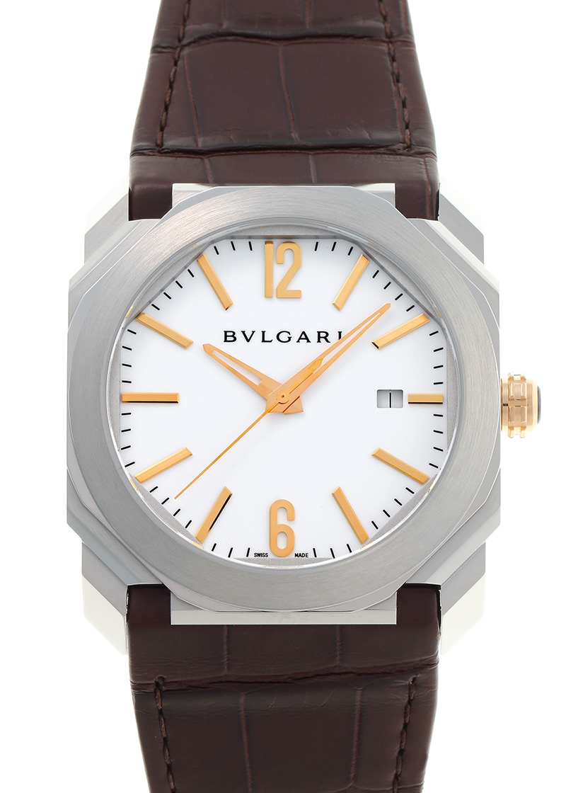 ブルガリ - オクト | BVLGARI | BGO41WSLD | SS 白文字盤 自動巻き レザー