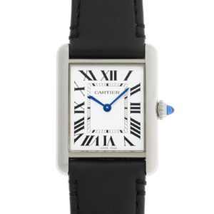 カルティエ - タンクマスト LM ソーラービート | CARTIER | WSTA0059 | SS シルバー文字盤 ソーラー レザー | 中古