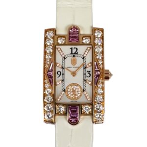 ハリーウィンストン - アヴェニュー クラシック オーロラ | HARRY WINSTON | AVEQHM21RR125 | RG シェル/ダイヤ文字盤 クォーツ レザー | 中古