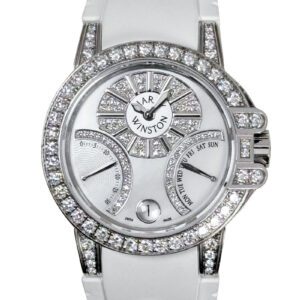 ハリーウィンストン - オーシャン バイレトログラード | HARRY WINSTON | OCEABI36WW004 | WG シェル/ダイヤ文字盤 自動巻き ラバー | 委託品 | 中古
