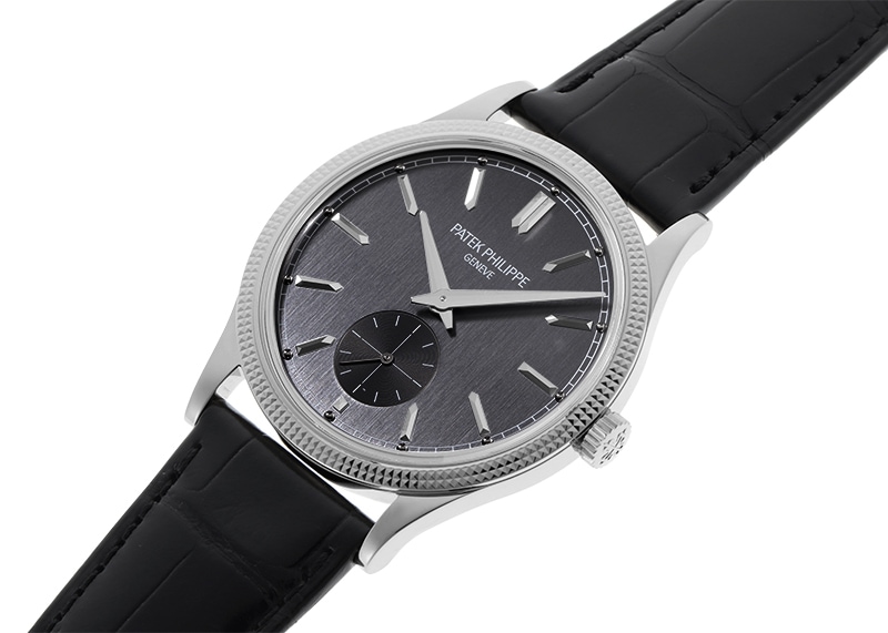 パテックフィリップ - カラトラバ | PATEK PHILIPPE | 6119G-001 | WG グレー文字盤 手巻き レザー