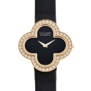 ヴァンクリーフ&アーペル - アルハンブラ ミディアム | VAN CLEEF & ARPELS | VCARN5HZ00 | YG オニキス文字盤 クォーツ サテン | 中古