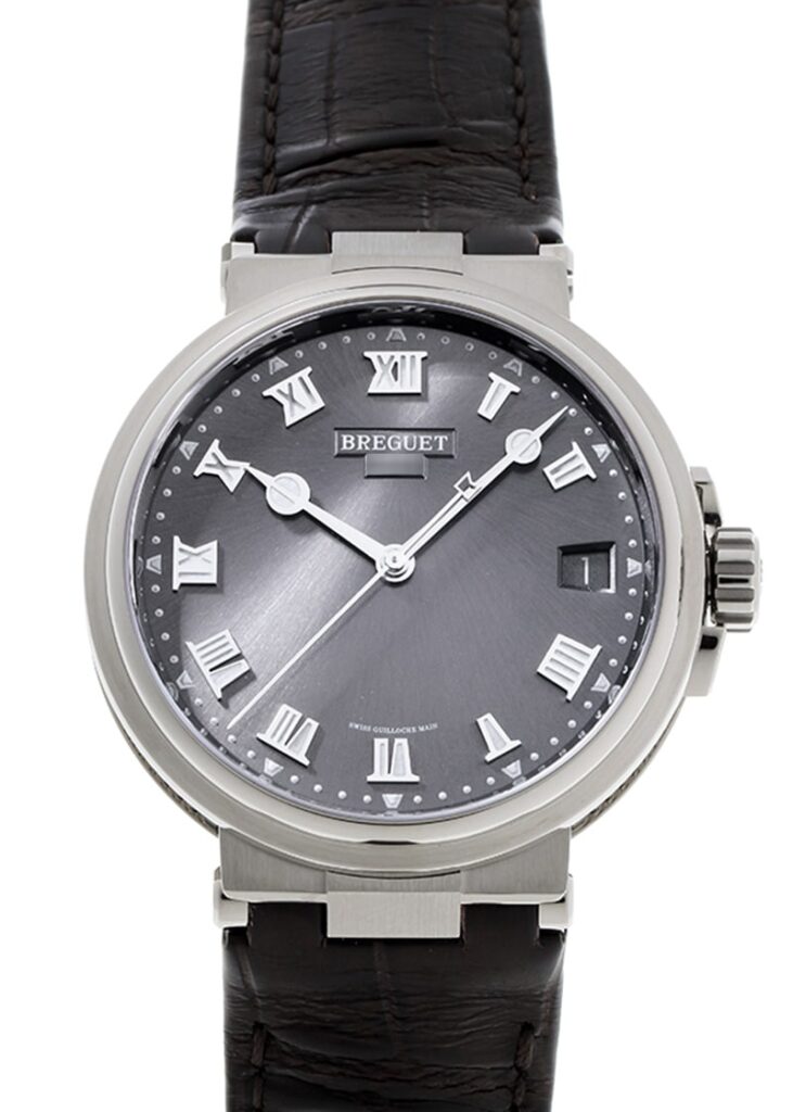 ブレゲ - マリーン | BREGUET | 5517TI/G2/9ZU | TI グレー文字盤 自動巻き レザー