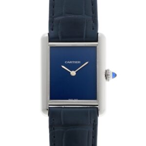 カルティエ - タンクマスト LM | CARTIER | WSTA0055 | SS ブルー文字盤 クォーツ レザー | 中古