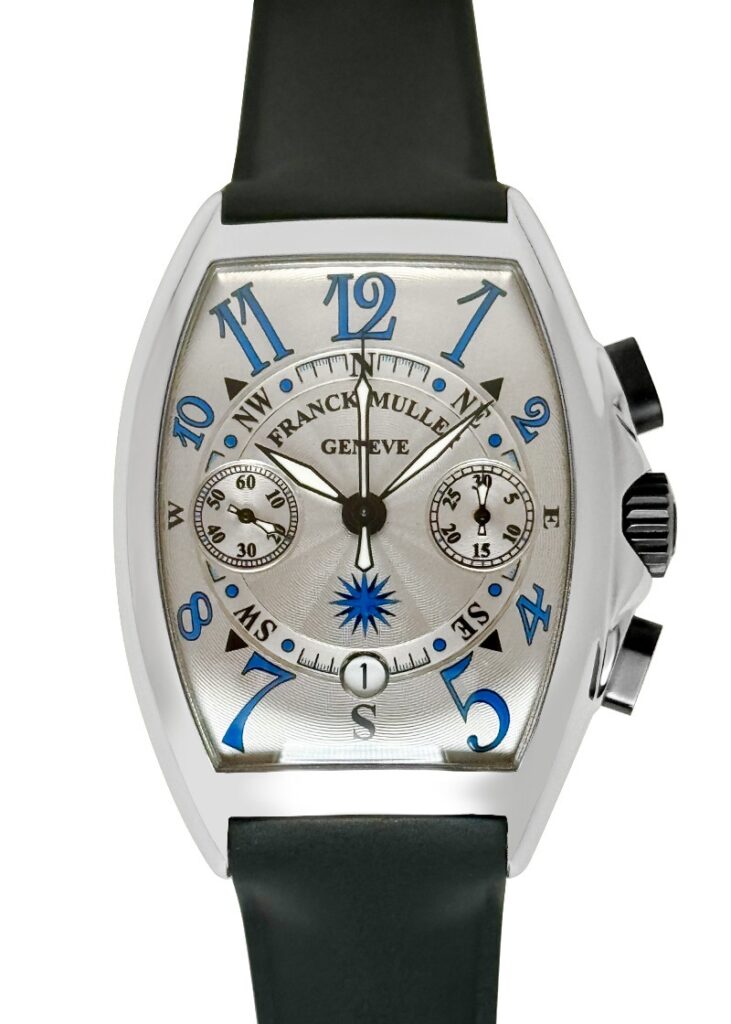 フランクミュラー - トノーカーベックス マリナー クロノグラフ | FRANCK MULLER | 7080CCAT MAR | SS シルバー文字盤 自動巻き ラバー | 委託品 | 中古